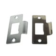 thumbnail image 2 of LEFU pour Ensemble de Plaques de Percussion de Remplacement pour Loquet Tubulaire Standard - Percussion de Porte en Acier Inoxydable Plaqué Nickel pour Portes Battantes, Conception Réglable en Deux Pièces, Fini Chrome (Lot de 10, 69x37.5x0.8mm), 2 of 10