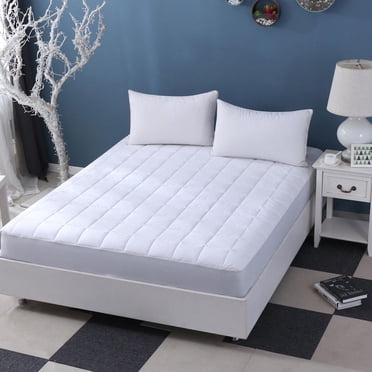 Mainstays Surmatelas Protection Totale Taille Queen 60 po x 80 po, Surmatelas de Lit Imperméable, Ultra Doux, Respirant, Lavable, pour Confort et Protection
