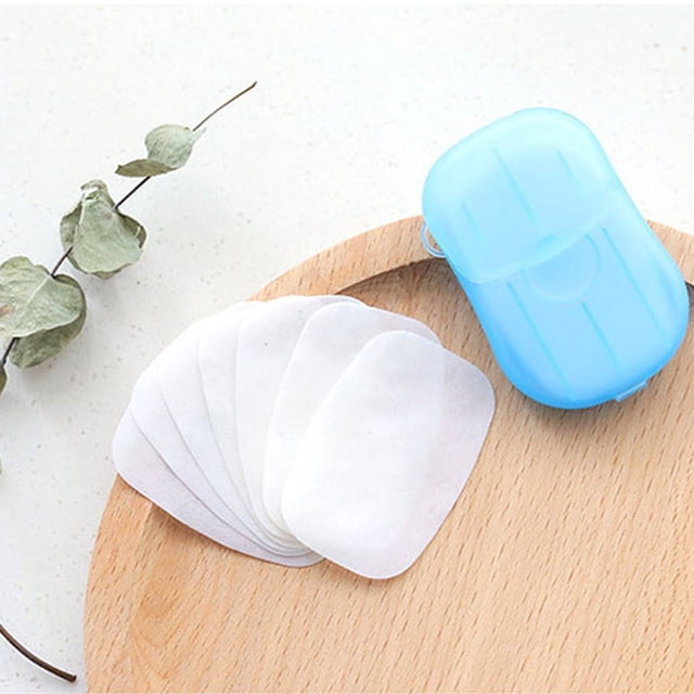 1BoxesTravel Mini Soap Toilet Paper Outdoor Disposable Hygiene Soap Tablet Hand