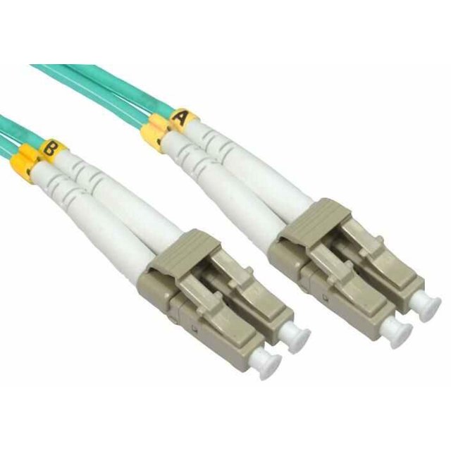 PRO SIGNAL - 0.5m Multimode OM4 50/125µm LC-LC Duplex Fibre Optic Patch Lead