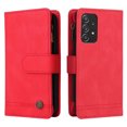 thumbnail image 3 of Case for Samsung Galaxy A52 5G Cover Zipper Pocket Wallet Case Magnetic Protective - Red, 3 of 5