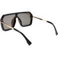 thumbnail image 3 of FEISEDY Classic Siamese One Piece Sunglasses Nice Rimless Stylish Retro Design for Women Men B2574, 3 of 6