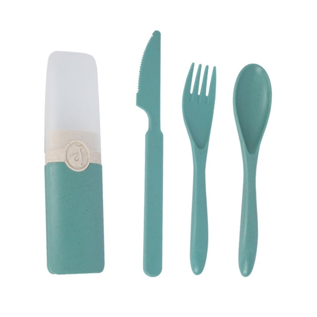 Spoons and Forks Set Straw Plastic Knife Fork Spoon Cutlery Set Plastic Forks and Spoons