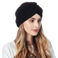 thumbnail image 2 of Turbans pour Femmes Nœud Pré-Noué Bonnet Bonnet Chapeaux, 2 of 4