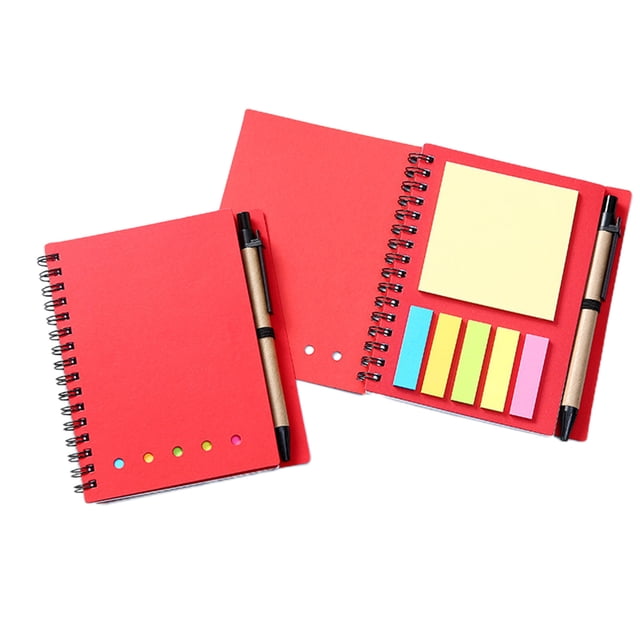 Meitianfacai Back to School Clearance! Notepad and Notebook Office Study Supplies Kraft Paper Notepad Coil Book with Pen Notepad Student Office Notepad Tearable School Supplies