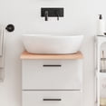 thumbnail image 1 of vidaXL Bathroom Countertop Light Brown 40x50x2 cm Treated Solid Wood, 1 of 4