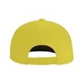 thumbnail image 2 of ZICANCN Alphabet R Pattern Baseball Caps, Trucker Hats for Men And Women, Adjustable Breathable Flat Caps, Yellow, 2 of 6