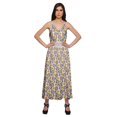 thumbnail image 1 of Moomaya Robe Maxi Sans Manches pour Femmes avec Garniture en Dentelle à Bretelles Spaghetti Tenue d'Été, 1 of 6