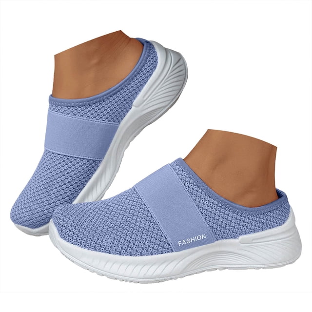 Dakaela Mocassins Orthopédiques pour Femmes Espadrilles Mule Été Confort Bout Fermé Chaussures de Marche Course