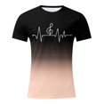 thumbnail image 4 of LUOGENLI T-shirts pour Homme pour Hommes T-Shirt à Imprimé Numérique Col Rond Manches Courtes T-Shirt Tee T-shirts Hommes Blanc T-shirts de Pâques pour Homme T-Shirt Graphique Drôle Saint-Valentin TTTTG, 4 of 4