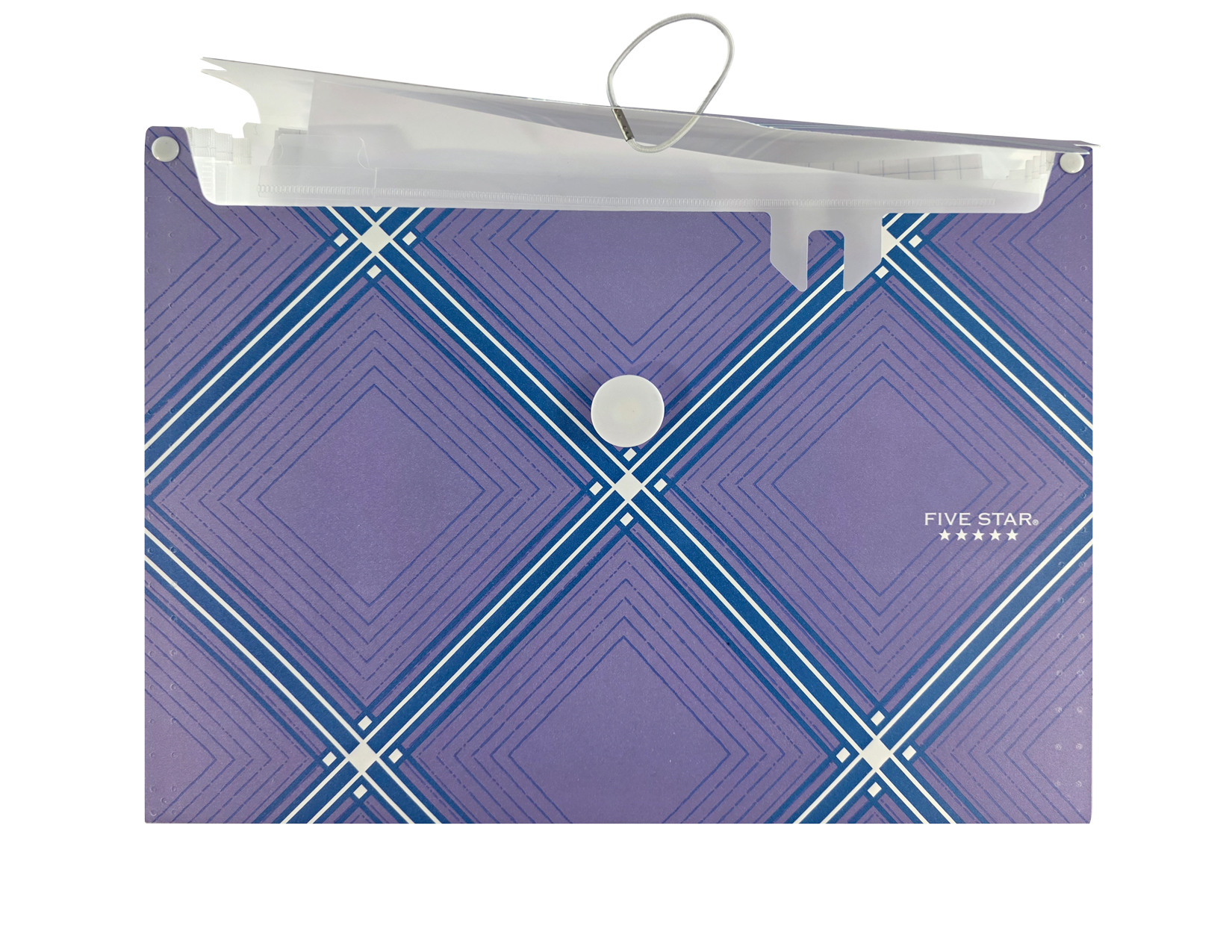 Classeur extensible 6 compartiments, motif diamant Five Star®