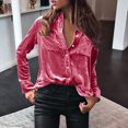 thumbnail image 2 of Timegard Womens Tops Long Sleeve Button Shirts Business Work Casual Tops with Pockets Fall Blouses, 2 of 5