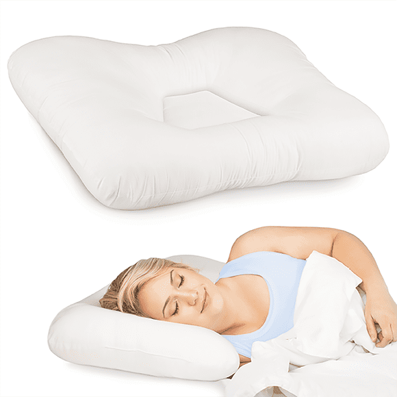 Core Products Tri-Core Cervical Support Pillow – Firm Orthopedic Neck Pillow for Pain Relief, Back and Side Sleepers – Ergonomic Contour Pillow – Assembled in USA, Full Size
