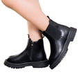 thumbnail image 3 of Girls Boots Comfortable Soft Girls Boot for Girls Soled Short Boots Fashionable Riding Boot 4 Outdoor Warm Leather Footwear Girls Low Commander Boot for Children Snowboard Shoes for Kids, 3 of 9
