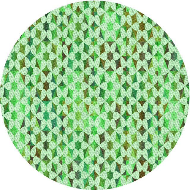 Ahgly Tapis d'Intérieur Lavable en Machine Carré Vert, 3 Pieds Carré