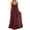 Wine, variant on Long Floral Dresses for Women Womens Flowy Cami Dress Summer Casual Backless Sleeveless Boho Spaghetti Strap Loose Fitting Ruffle Beach Maxi Dresses Green M