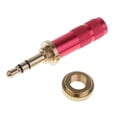 thumbnail image 3 of 3.5mm Screw Lock Stereo Jack Solder Adapter Male Plug Metal Audio Solder Adapter red, 3 of 6