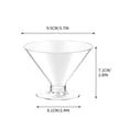 thumbnail image 3 of Martini Glasses Plastic Disposable Plastic Martini Glasses Disposable Plastic Cocktail Glasses Disposable Dessert Cups Disposable Martini Glasses for Parties Disposable Plastic Cups, 3 of 9