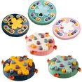 thumbnail image 2 of Creative Dog Smart Beginner & Slow Feeder - IQ Interactive Training Toy Box, Non-Slip Bottom - Blue, 2 of 6