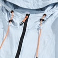thumbnail image 3 of Maqroz Veste de Soleil pour Homme UPF 50++ à Capuche à Fermeture Éclair Intégrale Protection UV SPF Rafraîchissante Légère avec Poches Été Ajustable Séchage Rapide Veste de Sport de Piste Randonnée Pêche Plein Air Bleu Ciel TG, 3 of 4