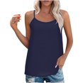 thumbnail image 1 of Yuyuzo Camisoles Débardeurs pour Femmes Sans Manches Hauts de Sortie Encolure Carrée Camis Décontractés Amples T-Shirts Tees, 1 of 7