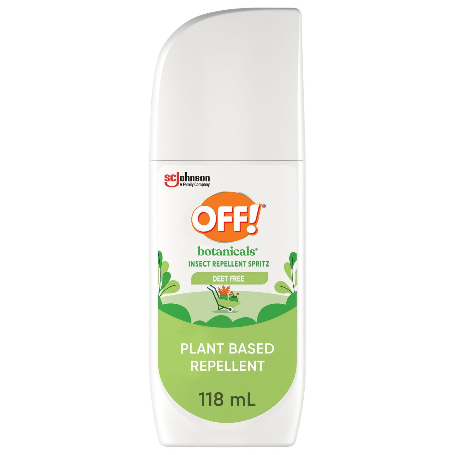 OFF! Botanicals Sans Deet Répulsif d'Insectes à Base de Plantes, Vaporisateur à Pompe, Format de Voyage