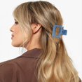 thumbnail image 4 of Ruiboury 6pcs Plastic Strong Hold Matte Hair Clamps Fashionable Style Wide Application Durable Convenient pink blue 1Set, 4 of 6