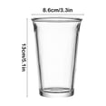 thumbnail image 4 of Sentmoon Glass Cups Clear Cups Transparent Glass Coffee Glass Home Milk Cup Breakfast Cup Milk Tea Cup High Value Water Cup, 4 of 7