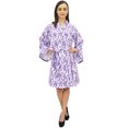 thumbnail image 3 of Bimba Kimono Imprimé Feuille pour Femmes Robe Manches Longues en Coton Popeline - 26, 3 of 5