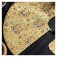 thumbnail image 3 of Brocade Floating Gold Fabric Tea Mat Zen Anti-scalding Tea Mat Heat Insulation Mat High-grade Tea Ceremony Spare Parts, 3 of 6