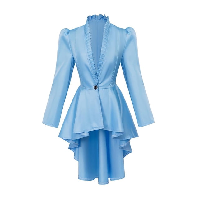 Vêtements Gothiques à Manches Longues pour Femmes pour Adolescentes 14-18 Robe de Mariage Médiévale Queue-de-Pie Veste Rétro pour Vêtements Gothiques Femmes Vêtements Gothiques Cottagecore et Spectacles Cape Médiévale