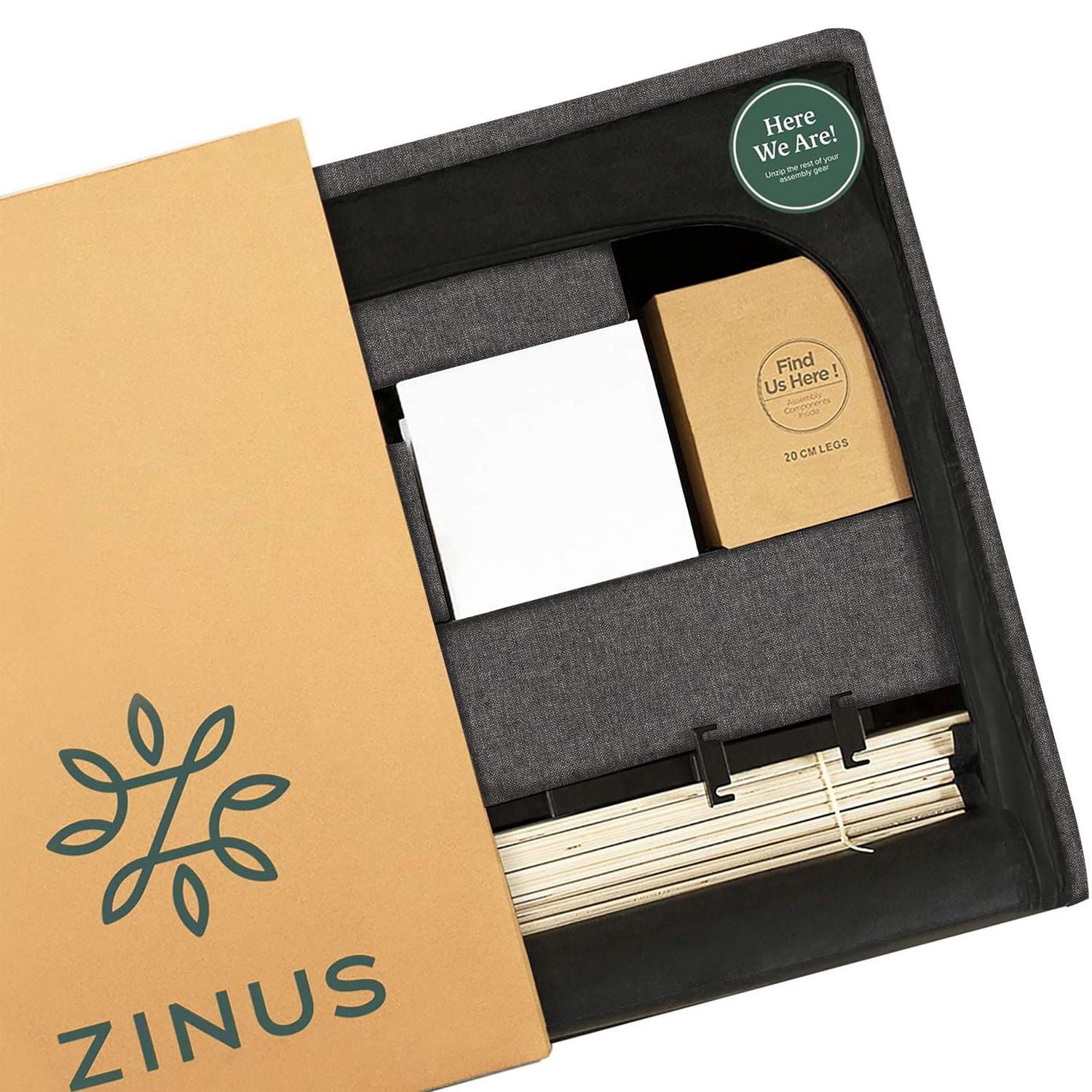 Zinus Judy Sommier plateforme rembourré de 43 pouces