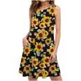 thumbnail image 1 of SMihono Robe d'Été Grande Taille pour Femmes 2023 Robes d'Été pour Femmes Plage T-Shirt Floral Robe Soleil Décontractée Poches Robe Bohème à Bretelles, 1 of 5