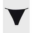 thumbnail image 1 of Smooth Cotton G-String Panty in Tuxedo Black, 1 of 2
