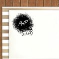 thumbnail image 2 of Printtoo Auto Encrage Personnalisé Rond Gribouillis Tampon en Caoutchouc Enregistrer la Date Personnalisé Stamper-Rouge, 2 of 4