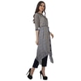 thumbnail image 3 of Moomaya Asymmetric Kurti With Pant Indian Tunic Tops Printed Kurti Set For Women, 3 of 6