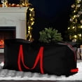 thumbnail image 3 of Qiulaii 2pcs Christmas Tree Storage Bag with Double Zipper - Large Capacity Protective Cover for Artificial Trees - Durable Cloth Storage Solution for Attic Garage Home Organization 122*38*51cm, 3 of 6