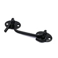 thumbnail image 1 of Unatoiry Window Eye Multi-size Accessories Cabinet Hook Multi-functional Catch Holder with Screws Kitchen Storage-Room Black 4inch 1Set, 1 of 6