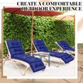 thumbnail image 3 of Outdoor Chaise Lounge Cushion Sunproof Waterproof Inlife 72.8" Garden Patio Rocking Chair Cushion, 3 of 10