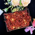 thumbnail image 3 of CHUANK Feildoo Shiny Paper Shred Box Filler for Gift Wrapping Packing  50g Glitter Raffia Paper Basket Filler Grass Stuffer for Easter Basket Filling  A#Transparent White  PR4579, 3 of 10