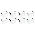 thumbnail image 1 of AMERTEER Box Storage Mini Latching Small Tote Plastic Sundries Case Clear Lids Bins Organizer Clip Bin Container Organizer, 1 of 7