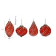 thumbnail image 2 of Red Glass Ornament With Gold Glitter - Set of 12, 2 of 3