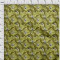 thumbnail image 4 of oneOone Velvet Light Green Fabric Tropical Dress Material Fabric Print Fabric By The Yard 58 Inch Wide, 4 of 5