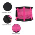 thumbnail image 4 of Unique Bargains Breathable Back Brace Lumbar Support Mesh Design Adjustable Straps Lower Back Brace Rose Red Size M, 4 of 7