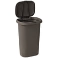 thumbnail image 2 of Rubbermaid Spring Top Trash Can with Lid 13 Gallon Gray Plastic Garbage Bin for Home/Kitchen/Office/Garage, 2 of 3