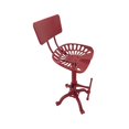 thumbnail image 2 of Carolina Classics August Tractor Seat Stool with Back in Red, 2 of 10