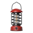 thumbnail image 2 of Yhmxh Camping Essentials Camping Gear New Portable Retro Camping Lamp, USB Rechargeable Camping Lantern, Hanging Dimmable LED Tent Lantern, Lightweight Camping Light For Courtyard Outdoor, 2 of 8