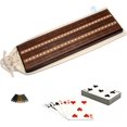 thumbnail image 1 of WE Games Deluxe Cribbage Set - Solid Wood with Inlay Sprint 3 Track Board, 1 of 8