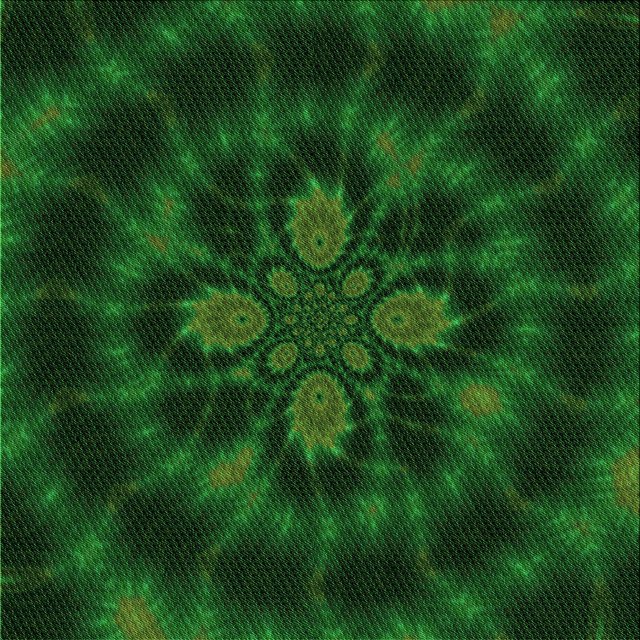 Ahgly Company Machine Washable Indoor Square Transitional Green Area Rugs, 6' Square