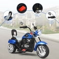 thumbnail image 3 of Gymax Moto Chopper 6 V pour Enfants à 3 Roues avec Phare Bleu, 3 of 8